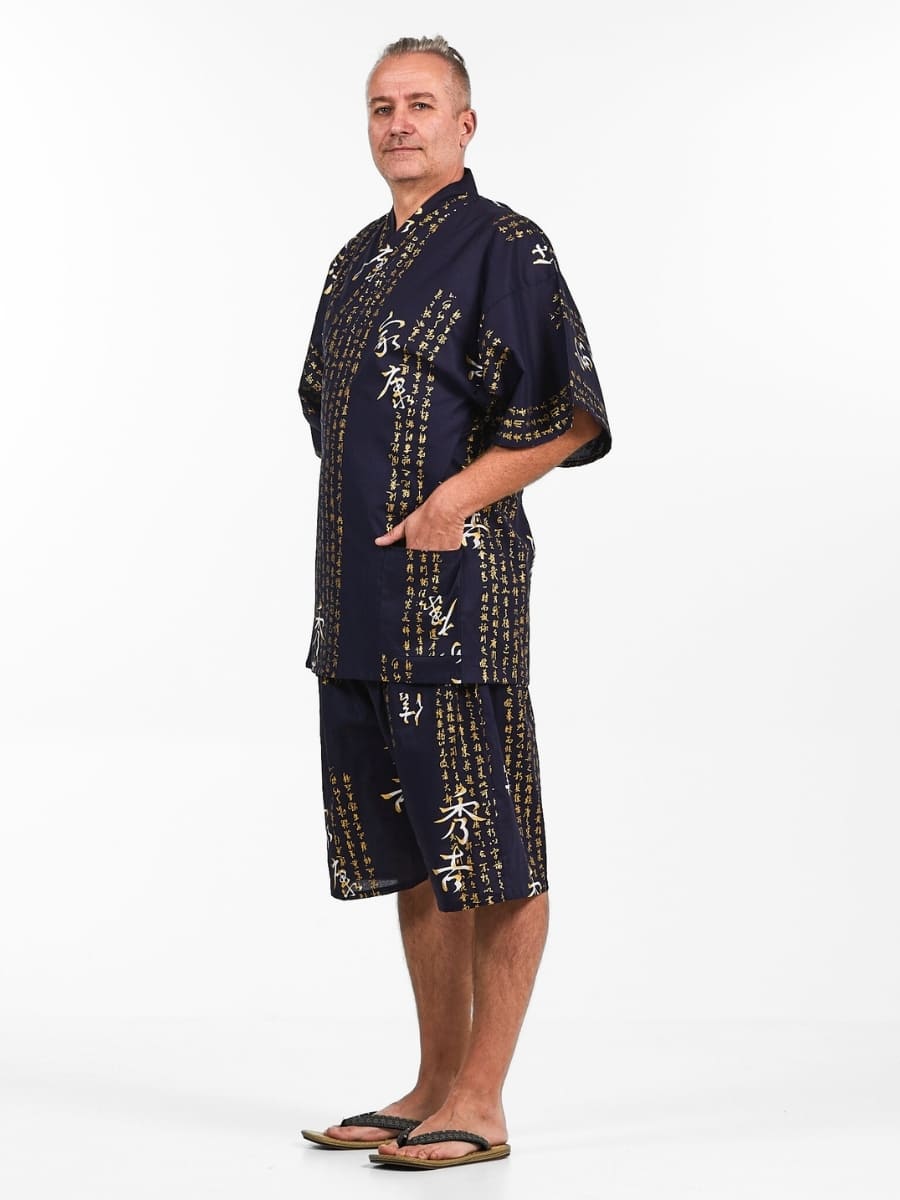 Japoński Jinbei Man Kanji