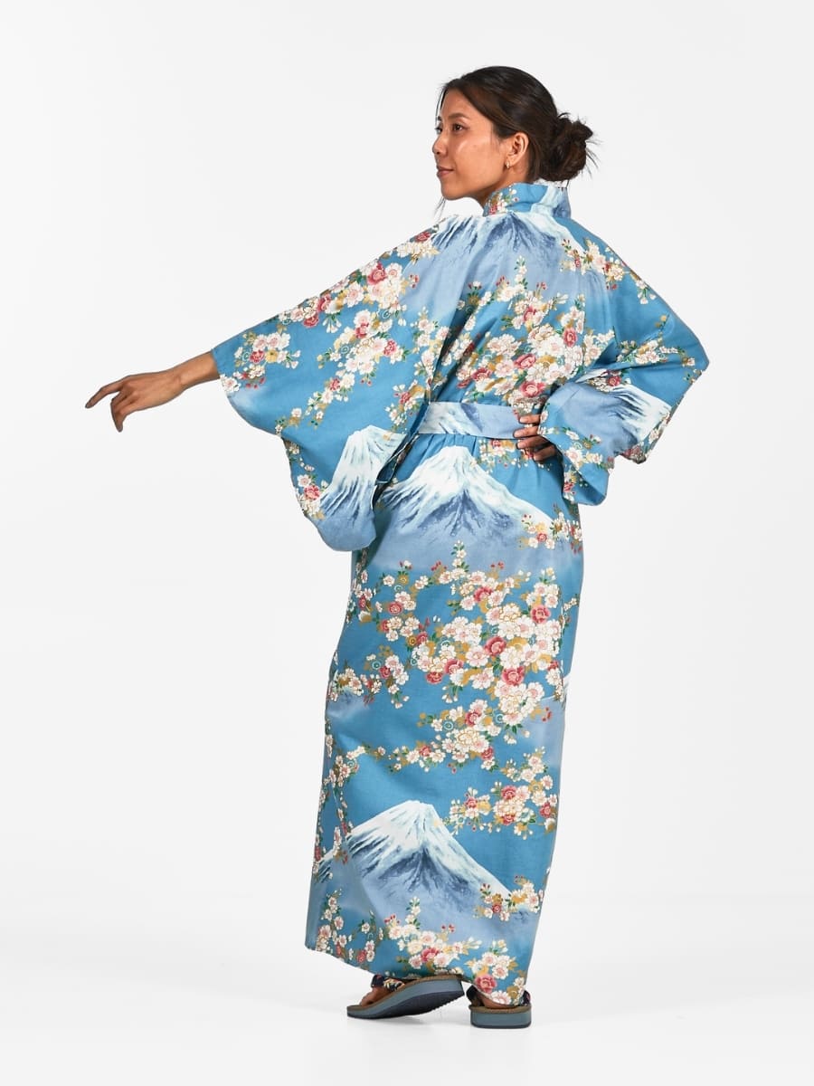 Kimono damskie Yukata Fujisan no Sakura