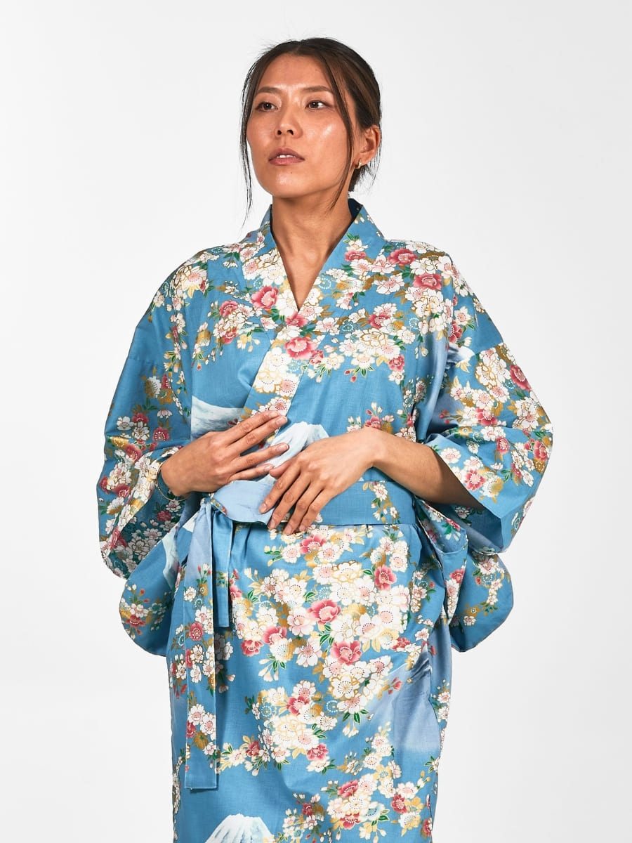 Kimono damskie Yukata Fujisan no Sakura