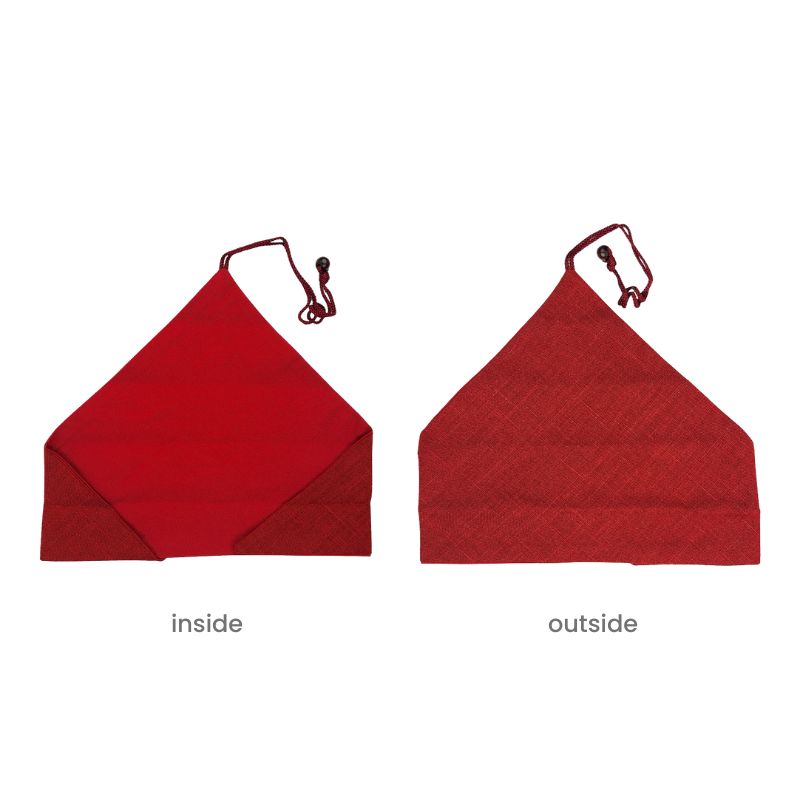 Czerwone Kopertowe Etui na Japońskie Pałeczki