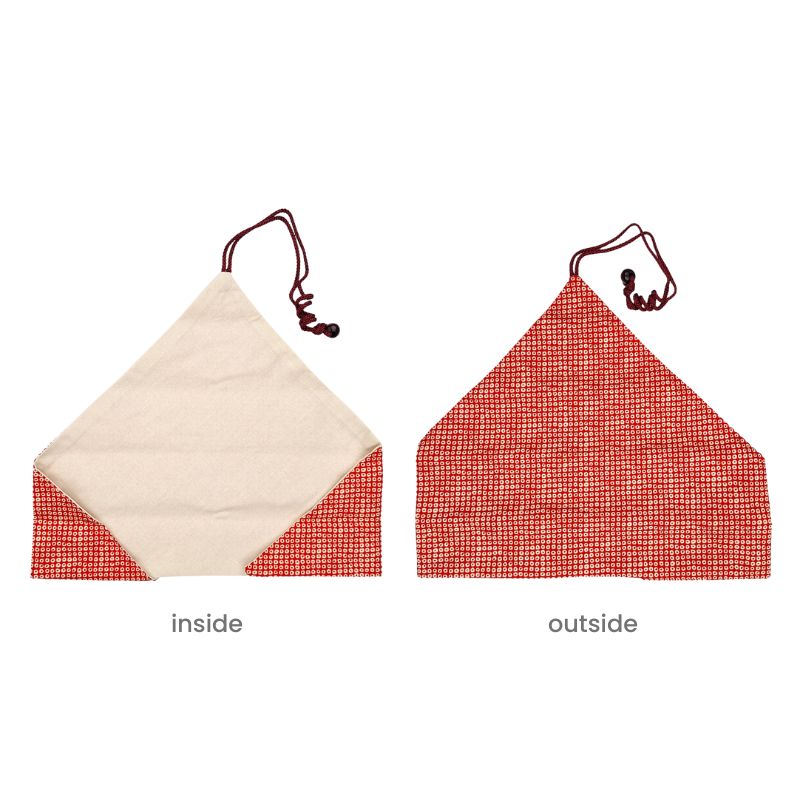 Czerwone Etui na Japońskie Pałeczki Kanoko