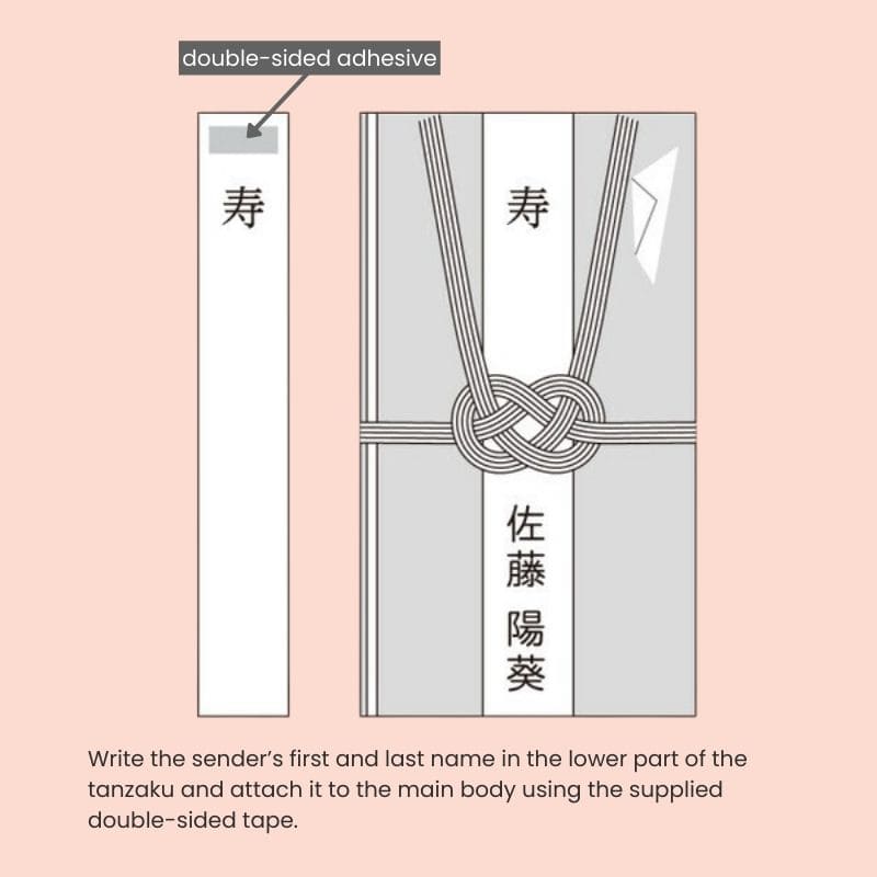 Japońska Koperta Shugi-Bukuro z Różowymi Kwiatami