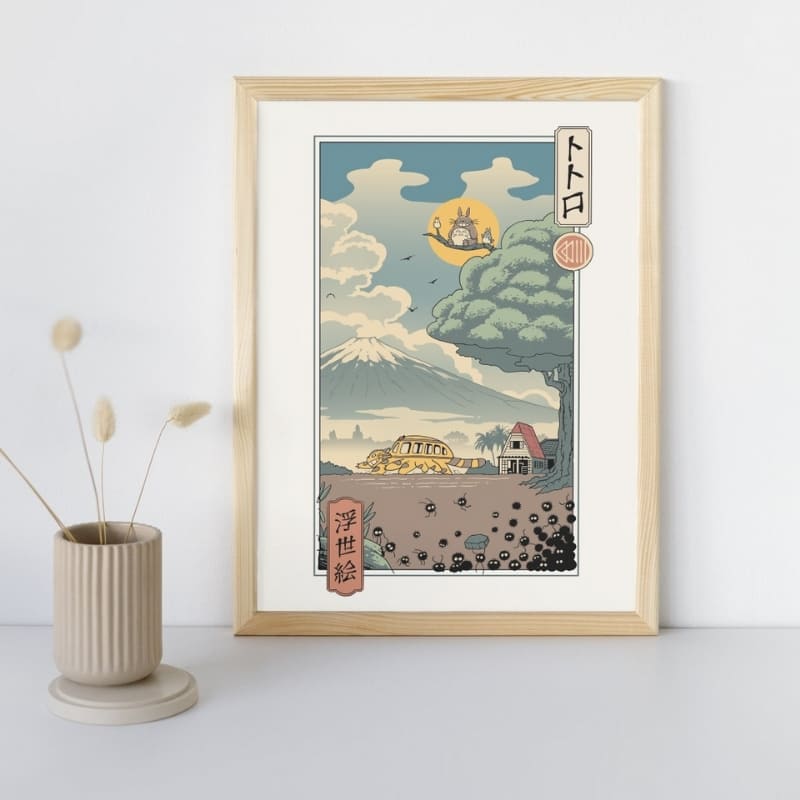 Japoński plakat Ukiyo-e Strażnicy Lasu - A3