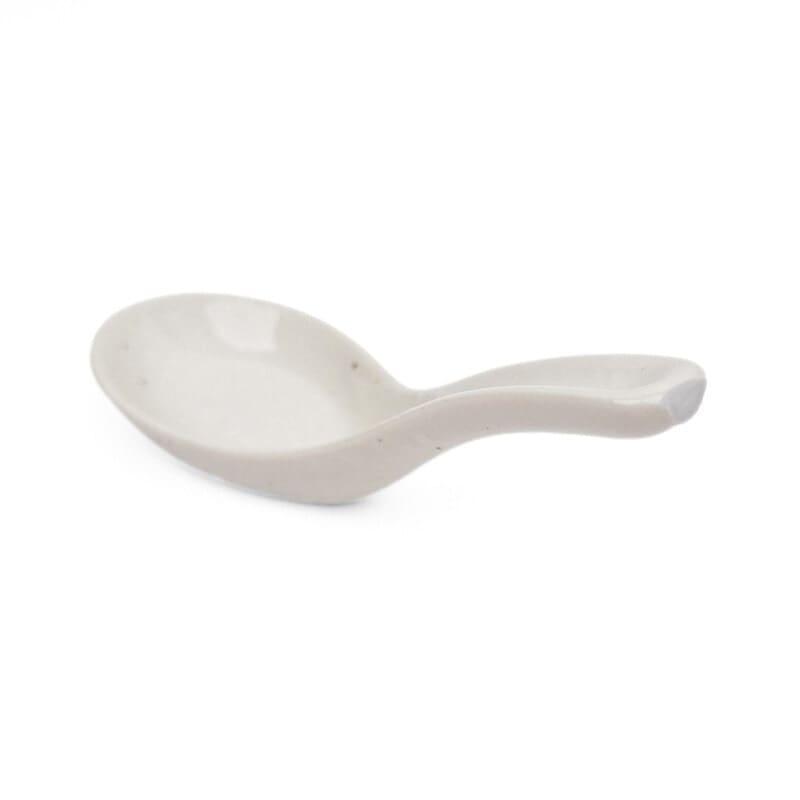 Biała porcelanowa łyżka do ramenu Kohiki