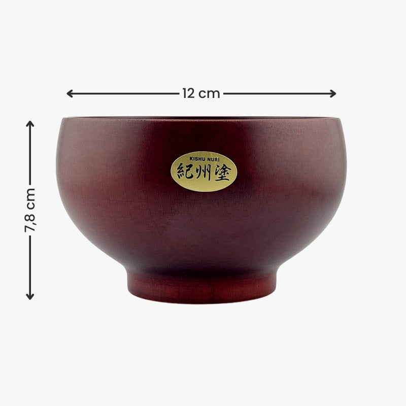 Japońska drewniana miska Kishu Nuri