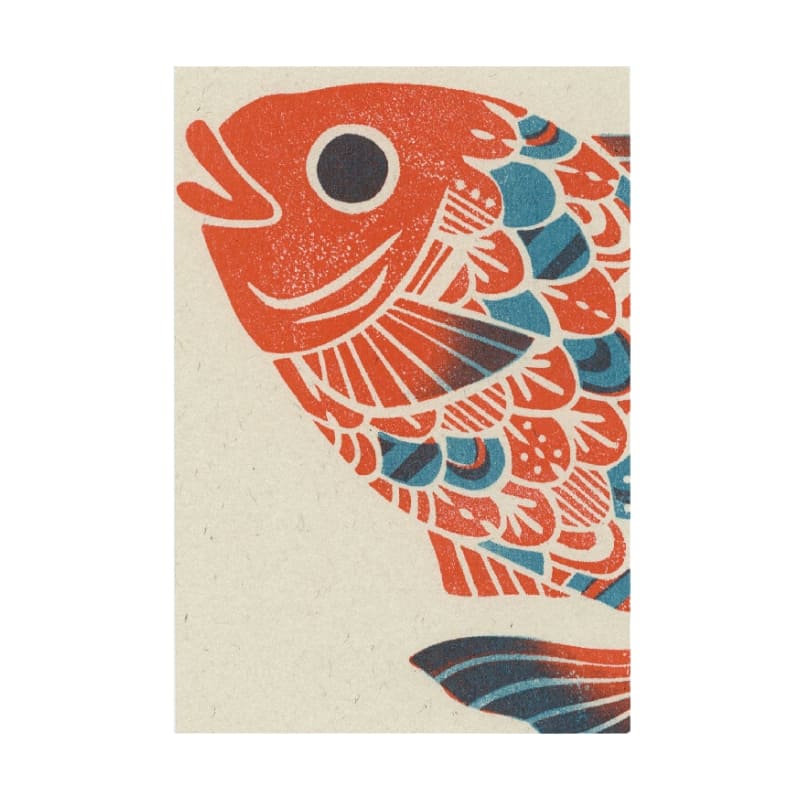 Japońska pocztówka z leszczem morskim