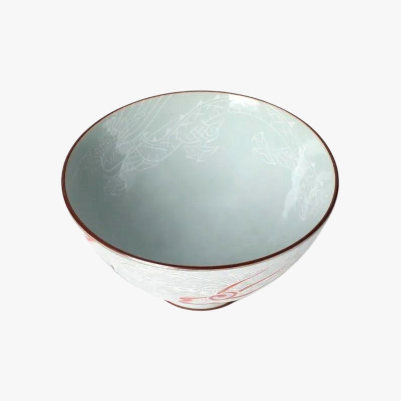 Ceramiczna misa japońskiego smoka