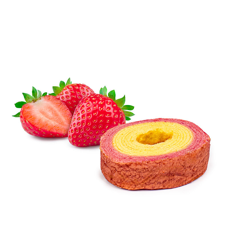 Ciasto Mleczne Truskawkowe Taiyo Baumkuchen