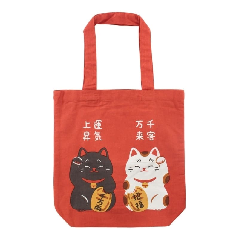 Czerwona torba na ramię Maneki Neko Shōfuku
