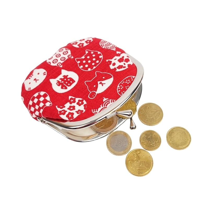 Czerwona torebka Gamaguchi Neko