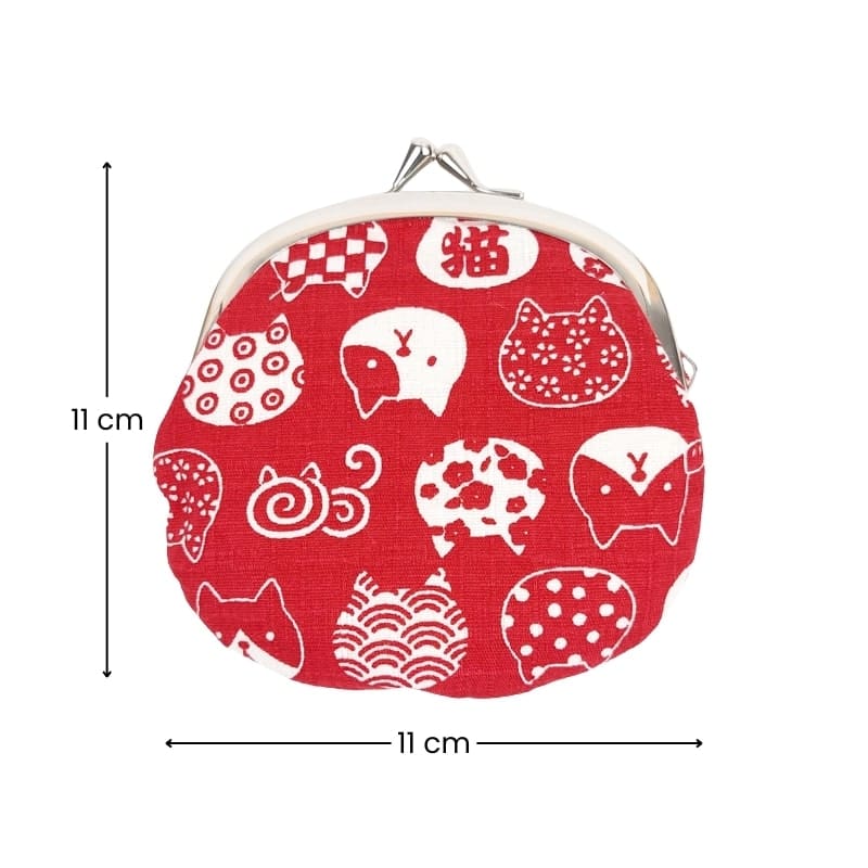 Czerwona torebka Gamaguchi Neko