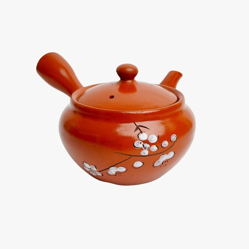 Czerwony japoński czajniczek Kyusu