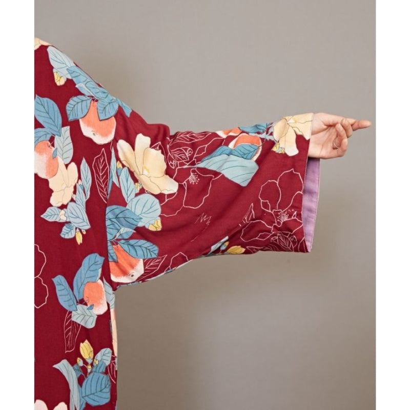 Damska kurtka kimono w kwiaty Uniwersalny rozmiar