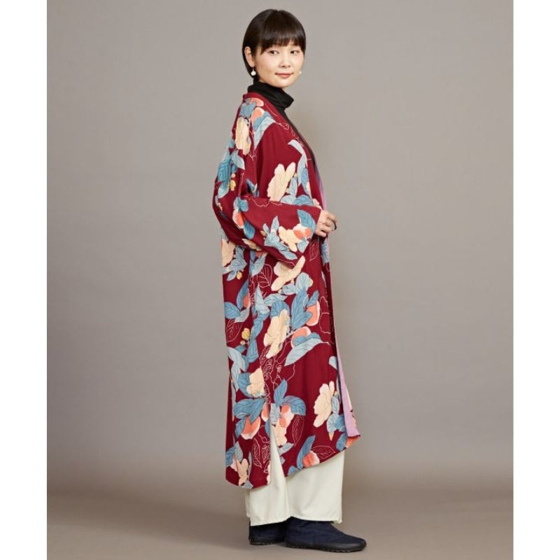 Damska kurtka kimono w kwiaty Uniwersalny rozmiar