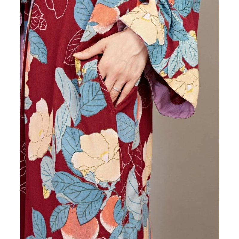 Damska kurtka kimono w kwiaty Uniwersalny rozmiar