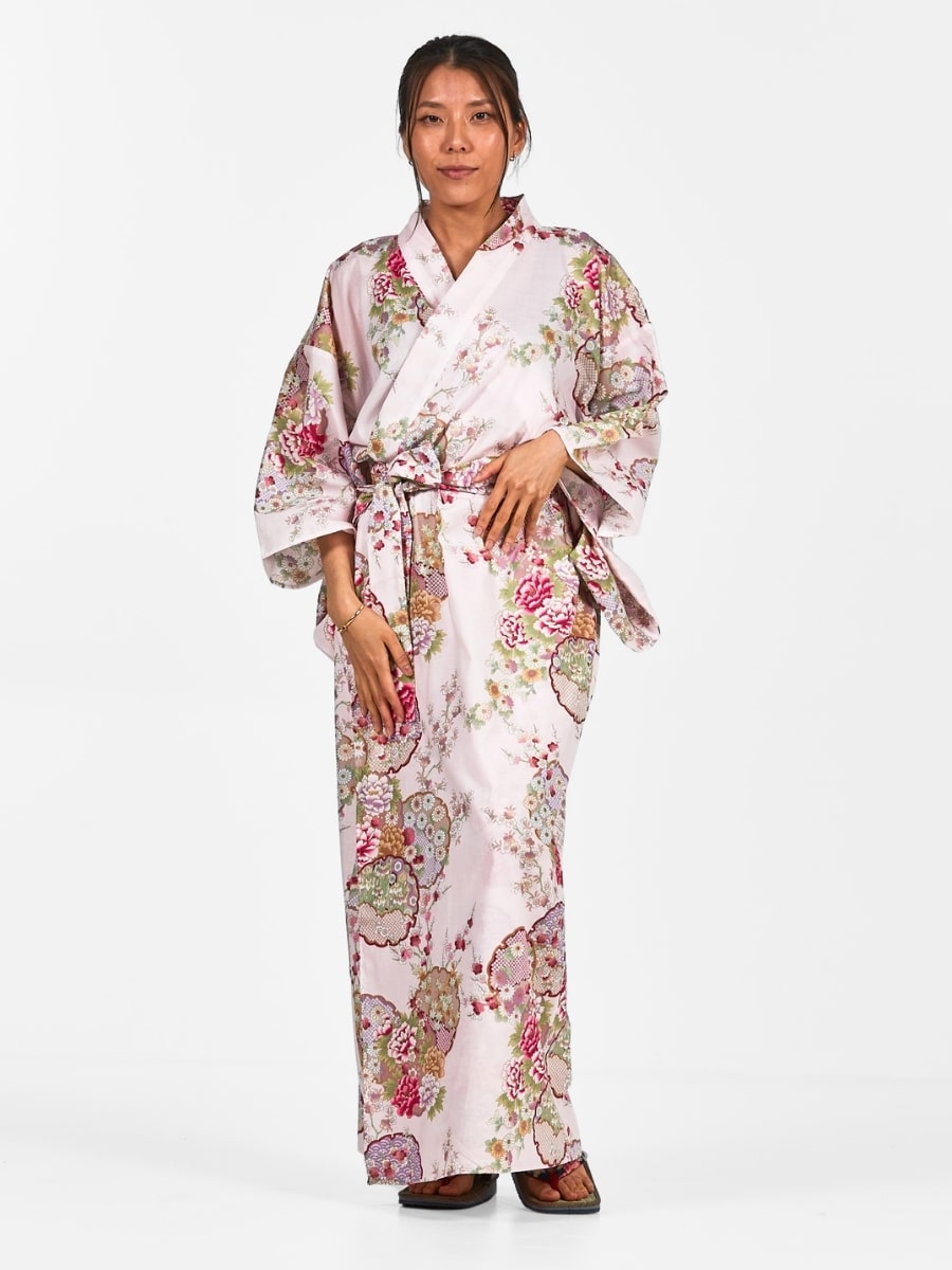 Damskie japońskie kimono Maru Mon Uniwersalny rozmiar