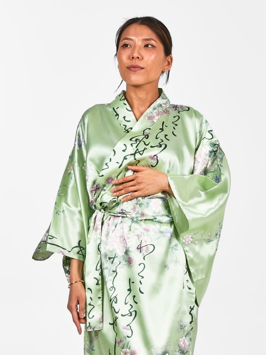 Damskie japońskie kimono Shi to Hana Uniwersalny rozmiar