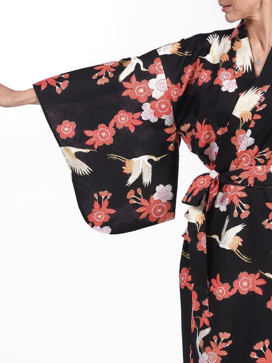Damskie Yukata Kimono Tsuru to Ouka