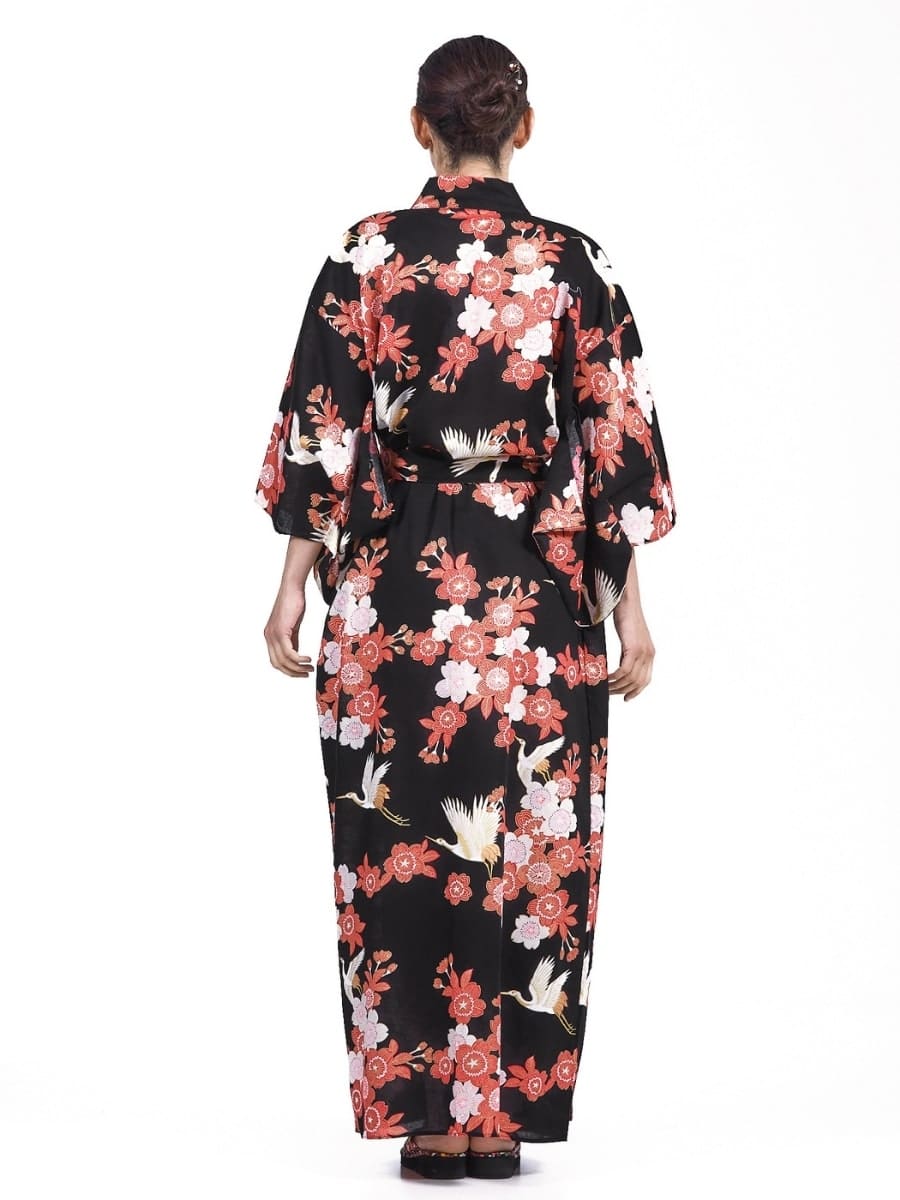 Damskie Yukata Kimono Tsuru to Ouka