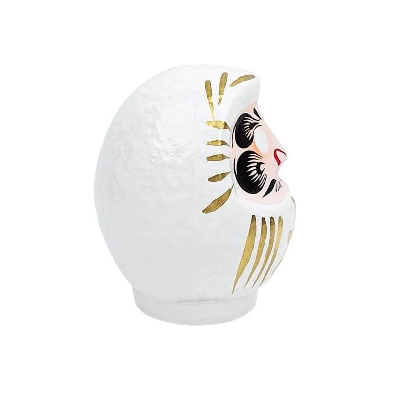 Daruma japońska biała od 9 do 15 cm