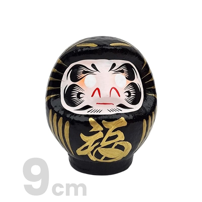 Daruma japońska czarna od 9 do 15 cm 9 cm