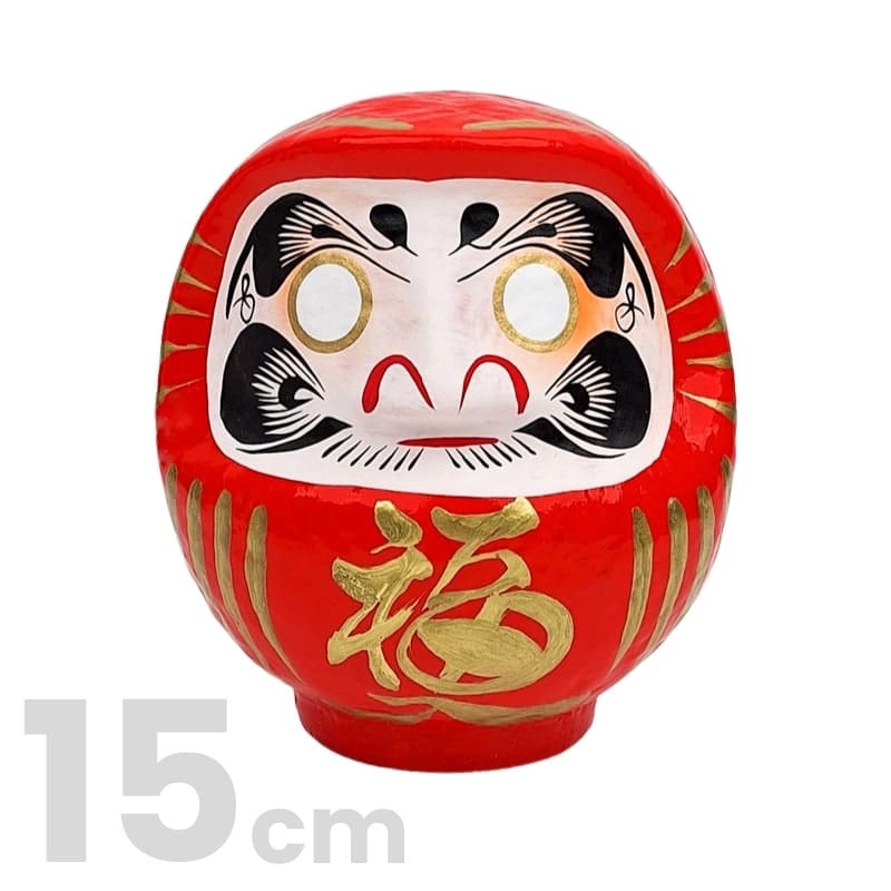Daruma japońska czerwona od 9 do 15 cm 15 cm