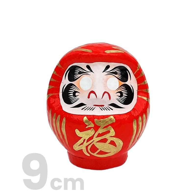 Daruma japońska czerwona od 9 do 15 cm 9 cm
