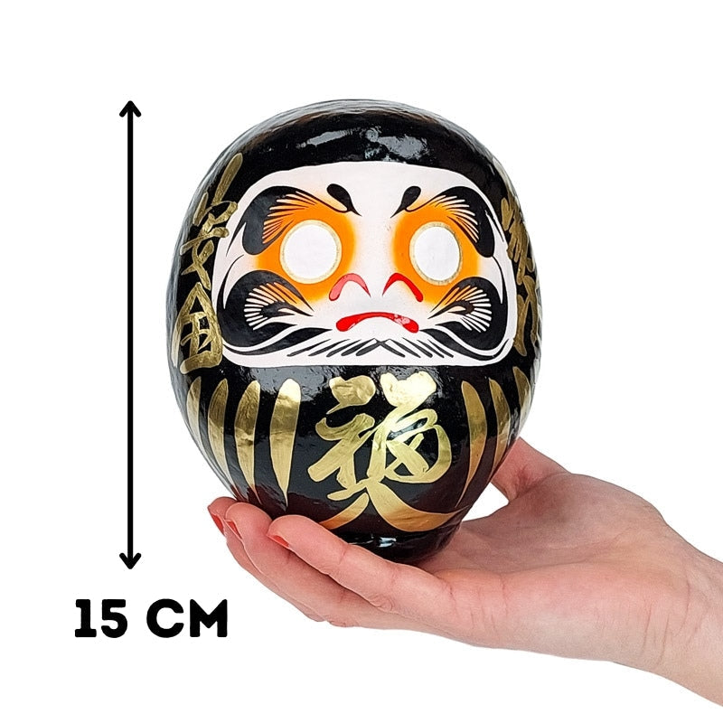 Duża czarna Daruma 12 i 15 cm 15 cm