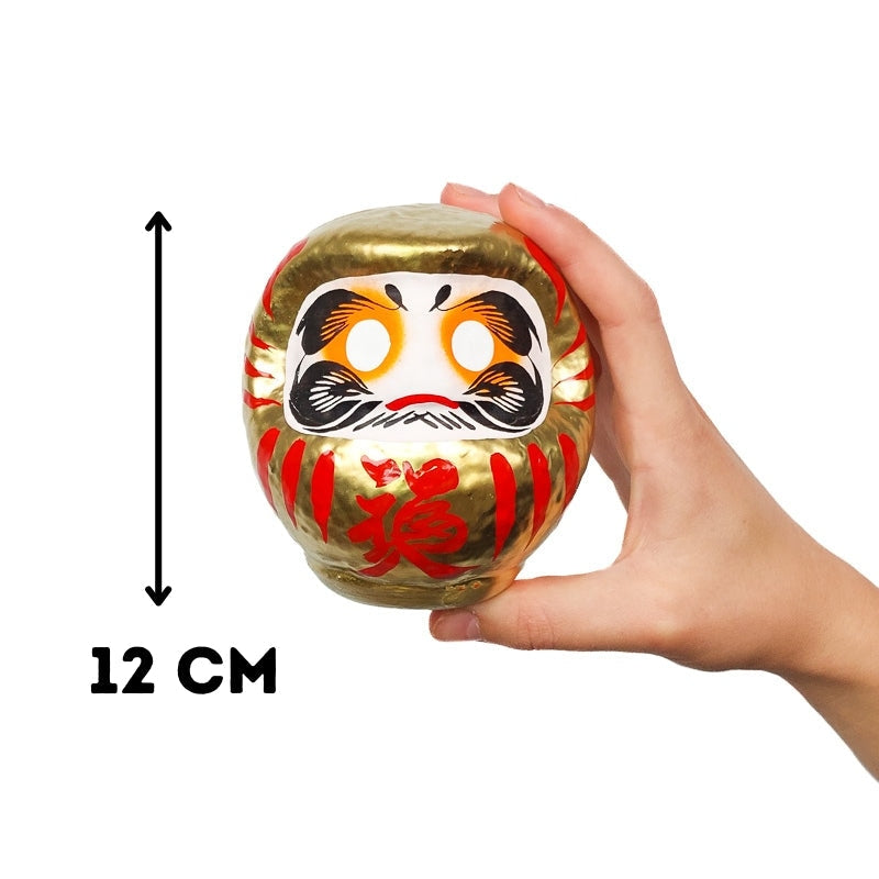 Duża złota Daruma 12 i 15 cm 12 cm