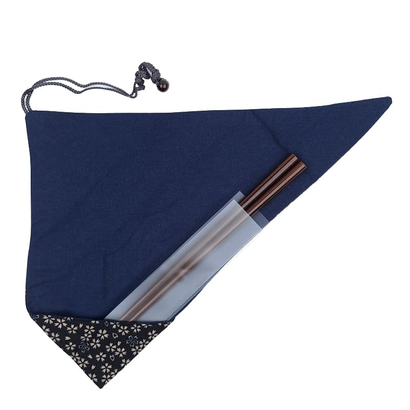Etui na japońskie pałeczki Sakura Blue
