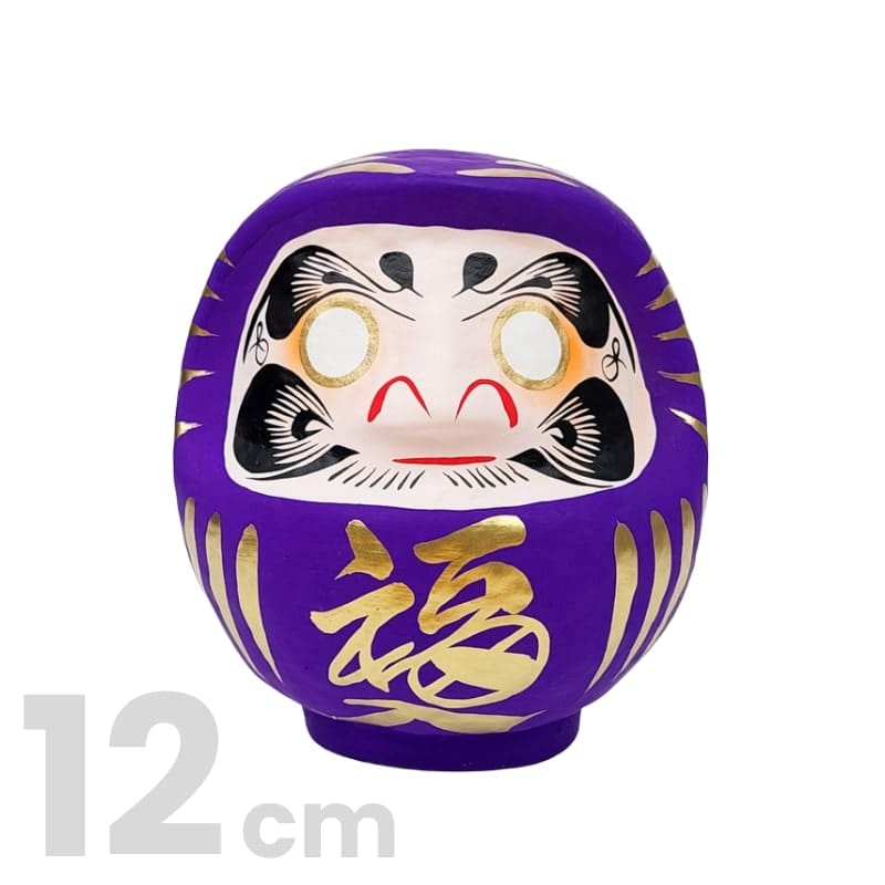 Fioletowa Daruma japońska od 9 do 15 cm 12 cm