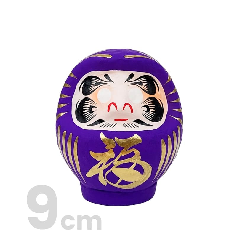 Fioletowa Daruma japońska od 9 do 15 cm 9 cm