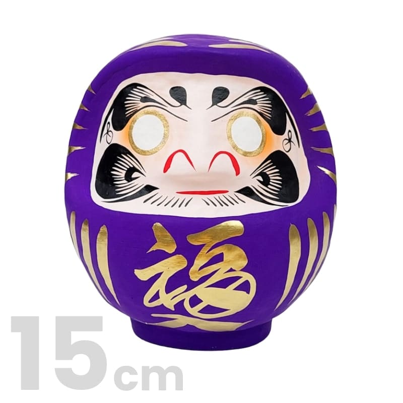 Fioletowa Daruma japońska od 9 do 15 cm 15 cm