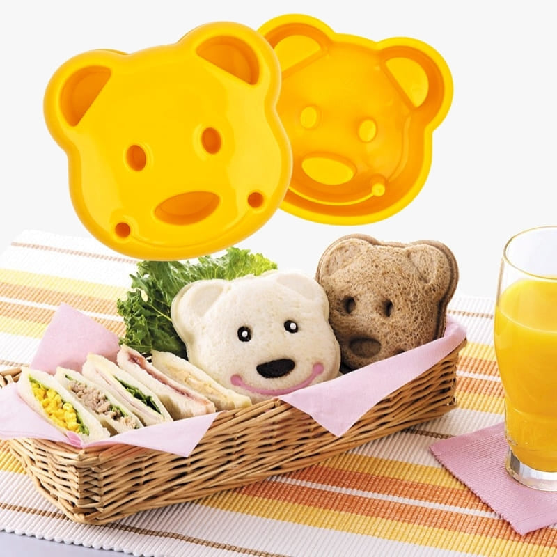 Forma do kanapek z głową niedźwiedzia Sando