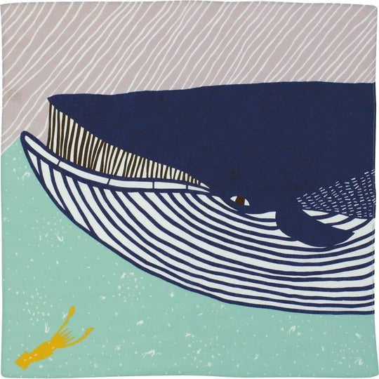 Furoshiki Niebieski Wieloryb 50x50 cm