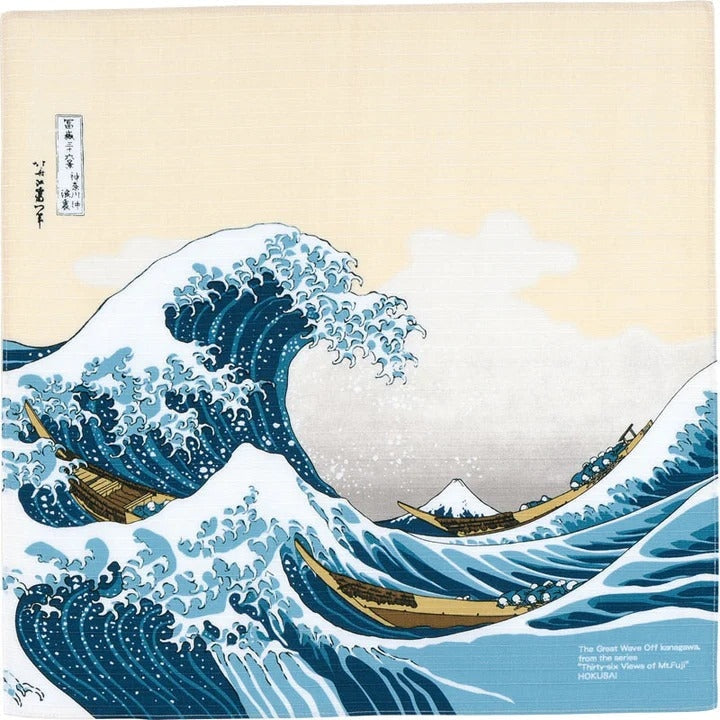 Furoshiki Wave Kanagawa 48x48 cm