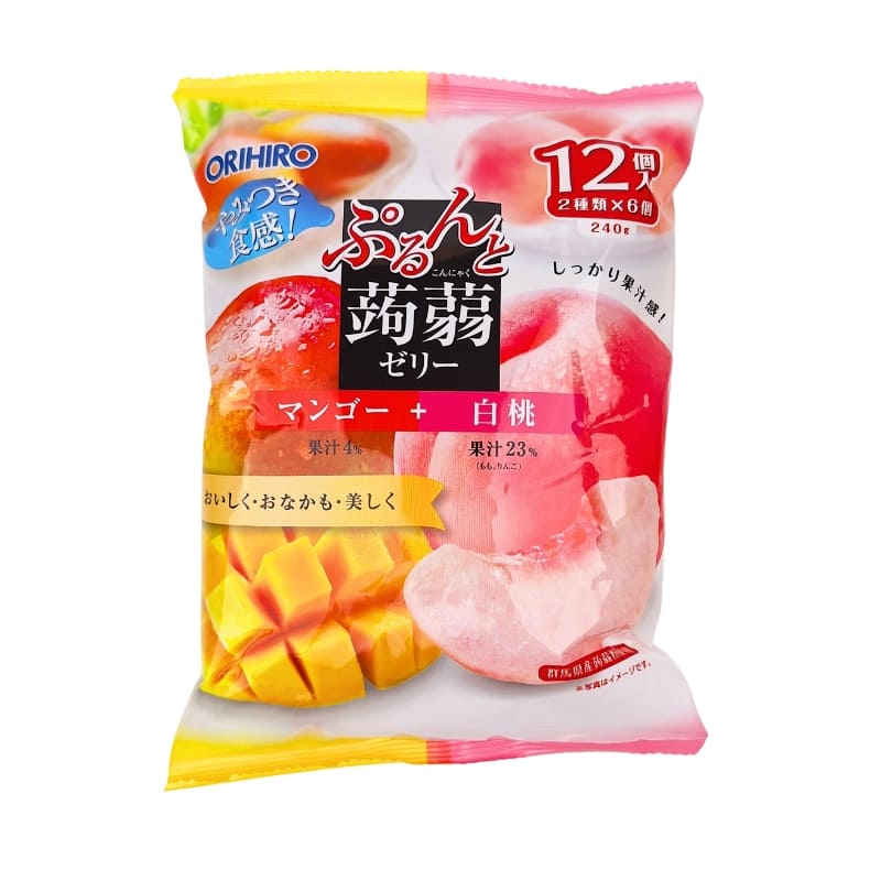 Orihiro Galaretka Konjac z mango i brzoskwinią