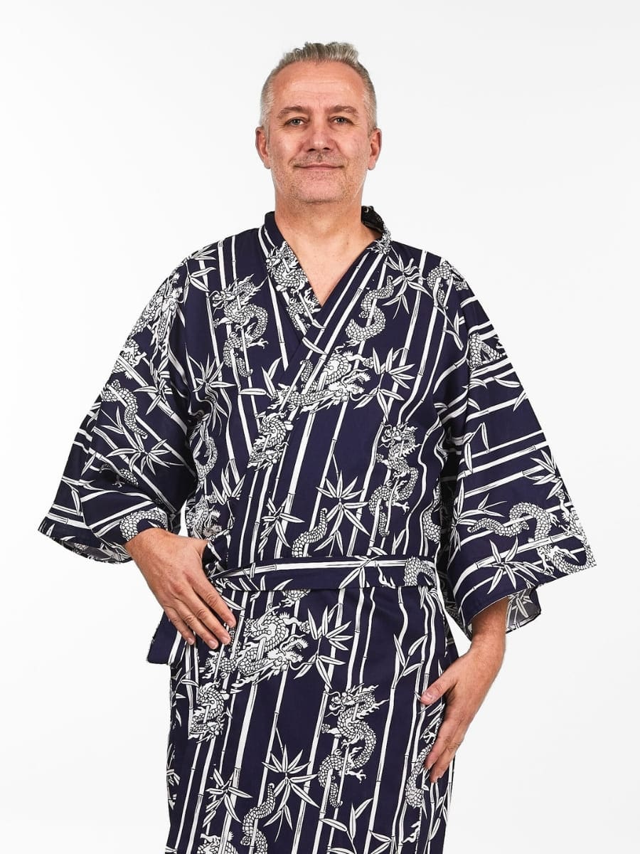 Happi Man Bamboo & Dragon Kimono Uniwersalny rozmiar