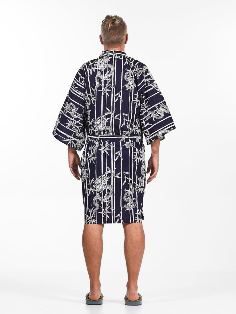 Happi Man Bamboo & Dragon Kimono Uniwersalny rozmiar