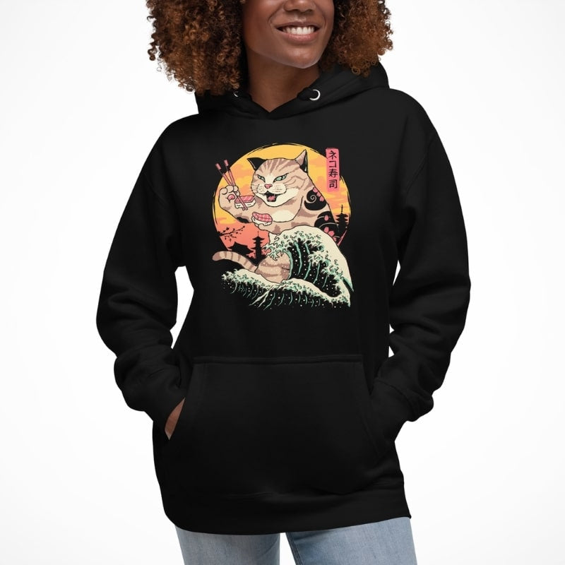 Japońska bluza Kaiju Neko Sushi