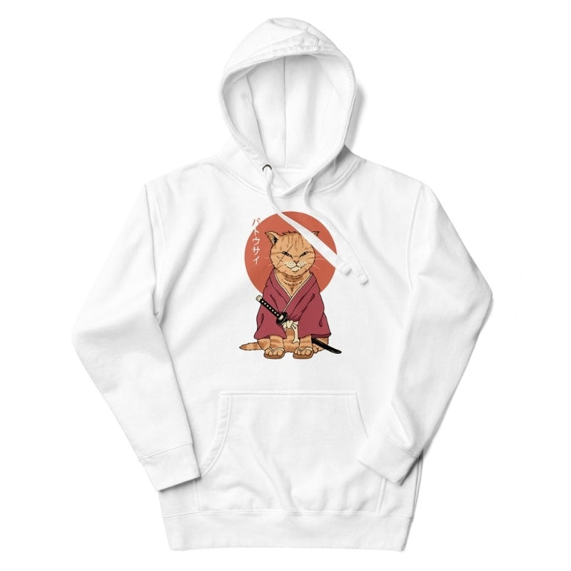 Japońska bluza Neko Battôsaï S / Blanc