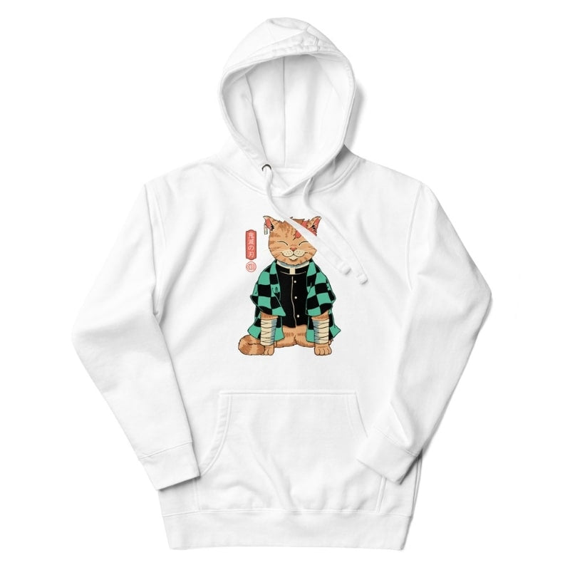 Japońska bluza Neko Pourfendeur S / Blanc