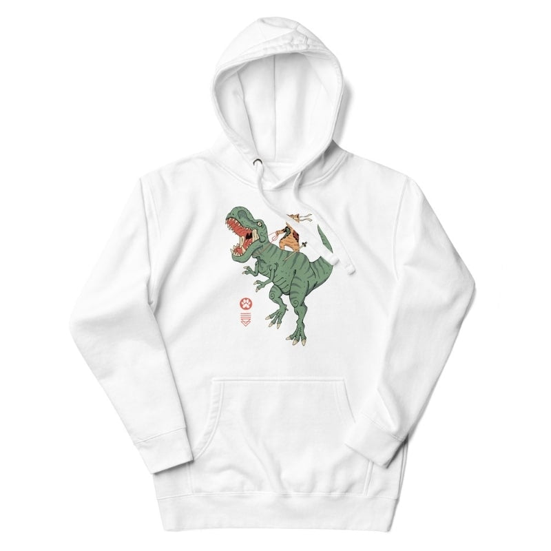 Japońska bluza Neko T Rex S / Blanc