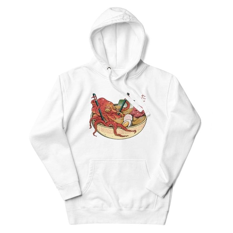 Japońska bluza Octopus Ramen S / Blanc