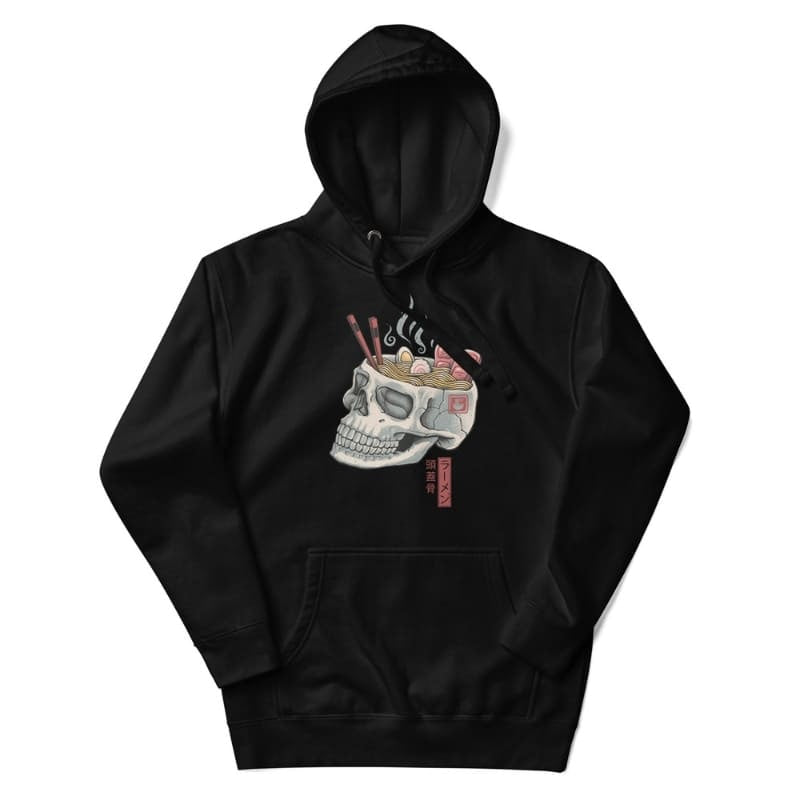 Japońska bluza Skull Ramen S / Noir