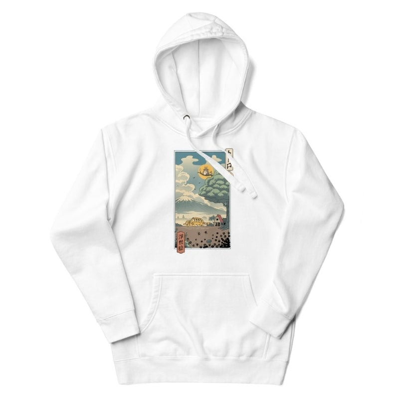 Japońska bluza Ukiyo e Forest Guardians S / Blanc