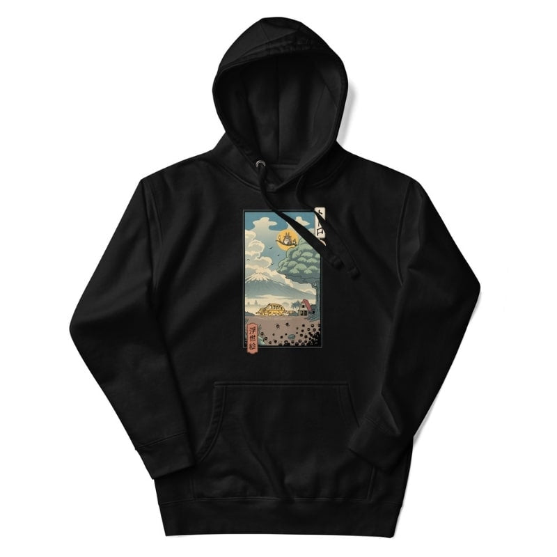 Japońska bluza Ukiyo e Forest Guardians S / Noir