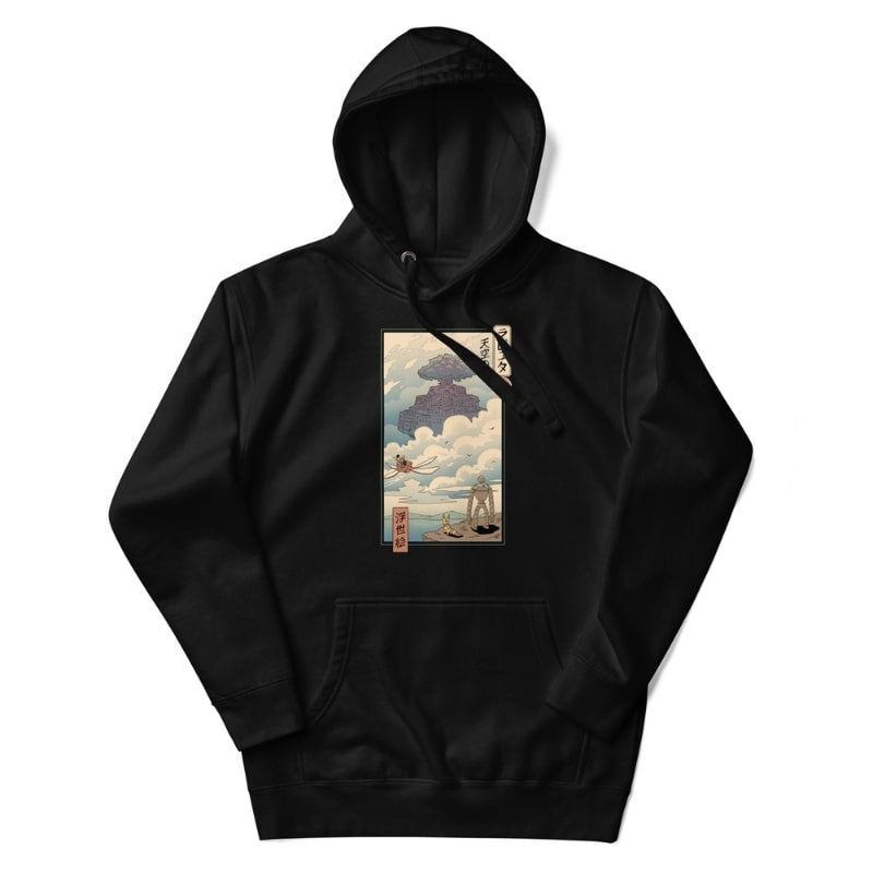 Japońska bluza Ukiyo e Laputa S / Noir