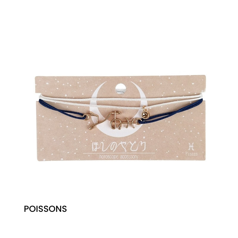 Japońska bransoletka zodiaku Poissons