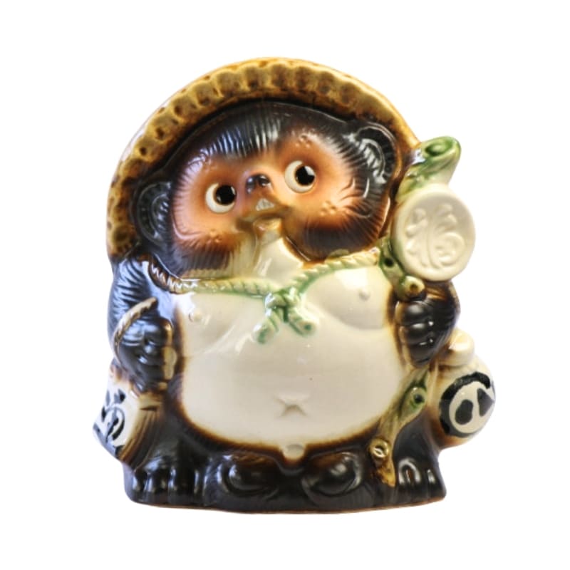 Japońska Ceramiczna Figurka Tanuki 19 cm